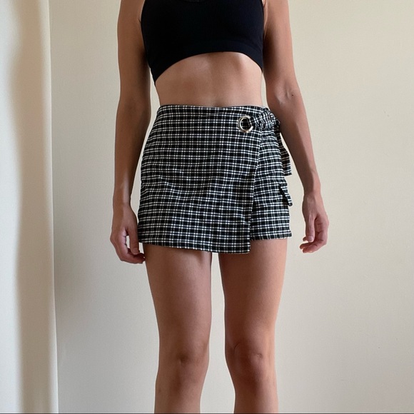 GARAGE skort gingham black & white - Picture 2 of 3